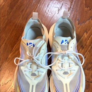 APL Women's Athletic Shoes in Cream and Blue